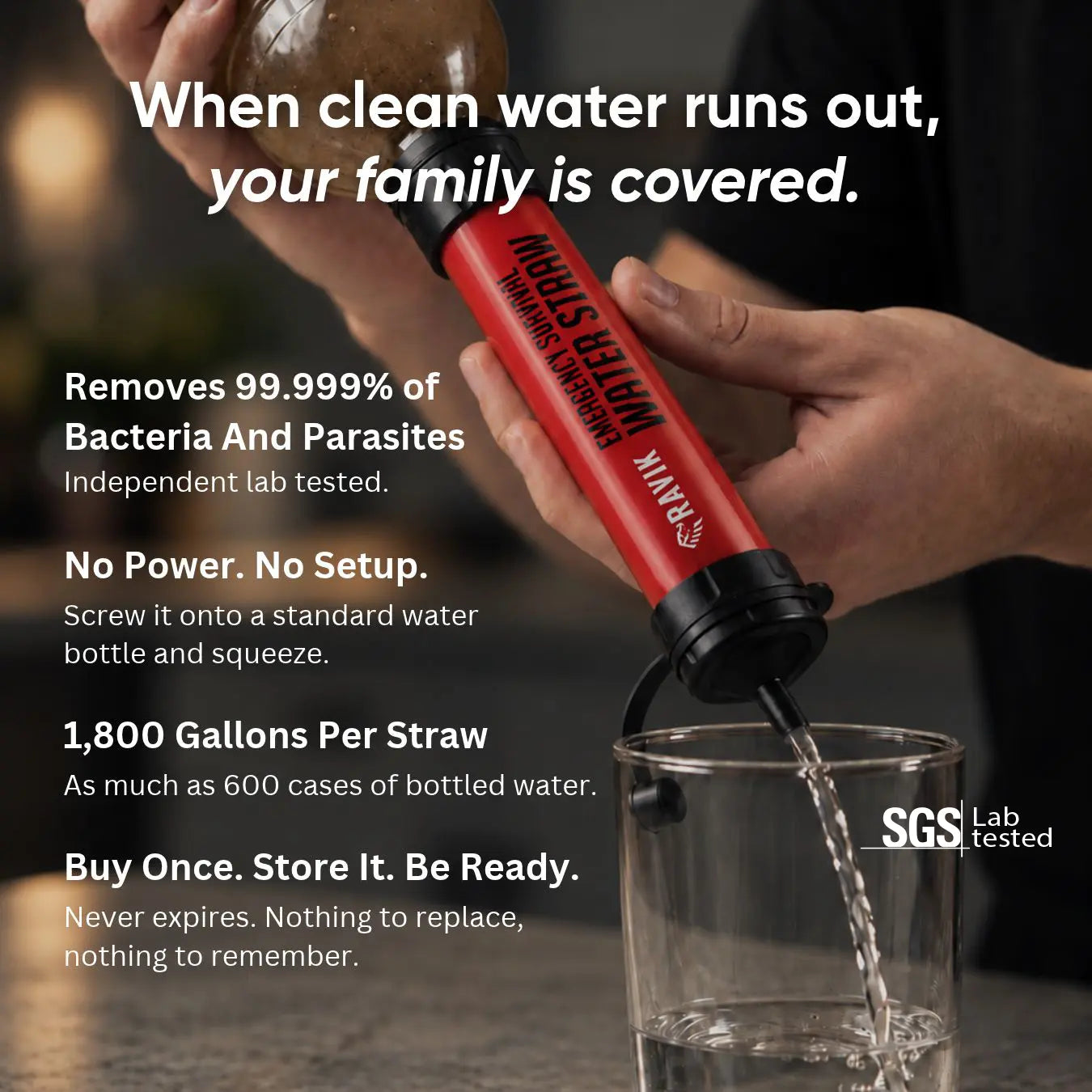 SURVIVAL STRAW™ Water Purifier